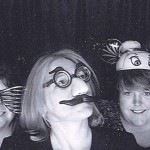 Hamming it up in the Masquerade Ball photo booth
